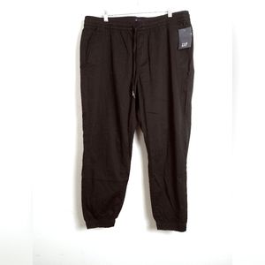 GAP Twill Joggers Pant Elastic Waist Work Pant Drawstring Women's Size XL